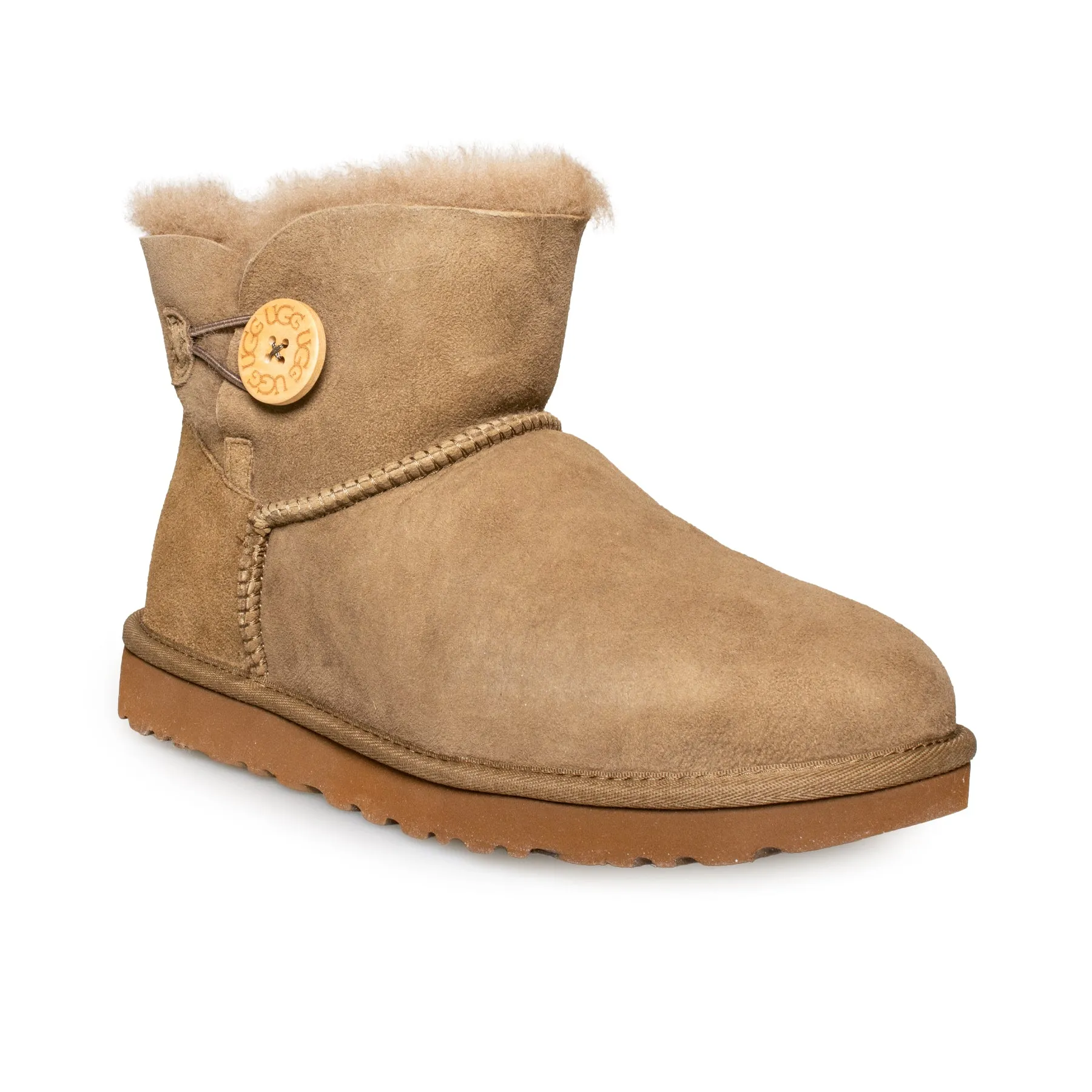 UGG Mini Bailey Button II Hickory Boots - Women's