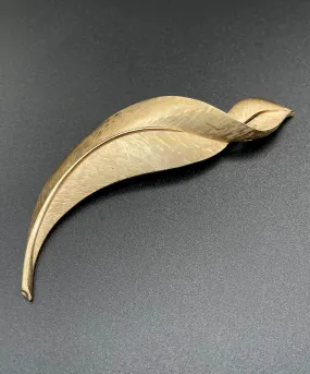 【USA輸入】 ヴィンテージ TRIFARI リーフ ブローチ/Vintage TRIFARI Leaf Brooch