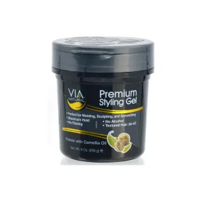 VIA NATURAL | Premium Styling Gel Camellia Oil 8oz