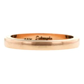 Vintage Rose Gold Wedding Band, Size 7 1/4