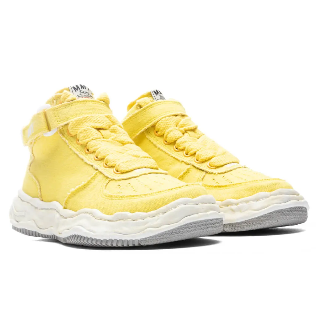 Wayne High OG Sole Washed Canvas Sneaker - Yellow