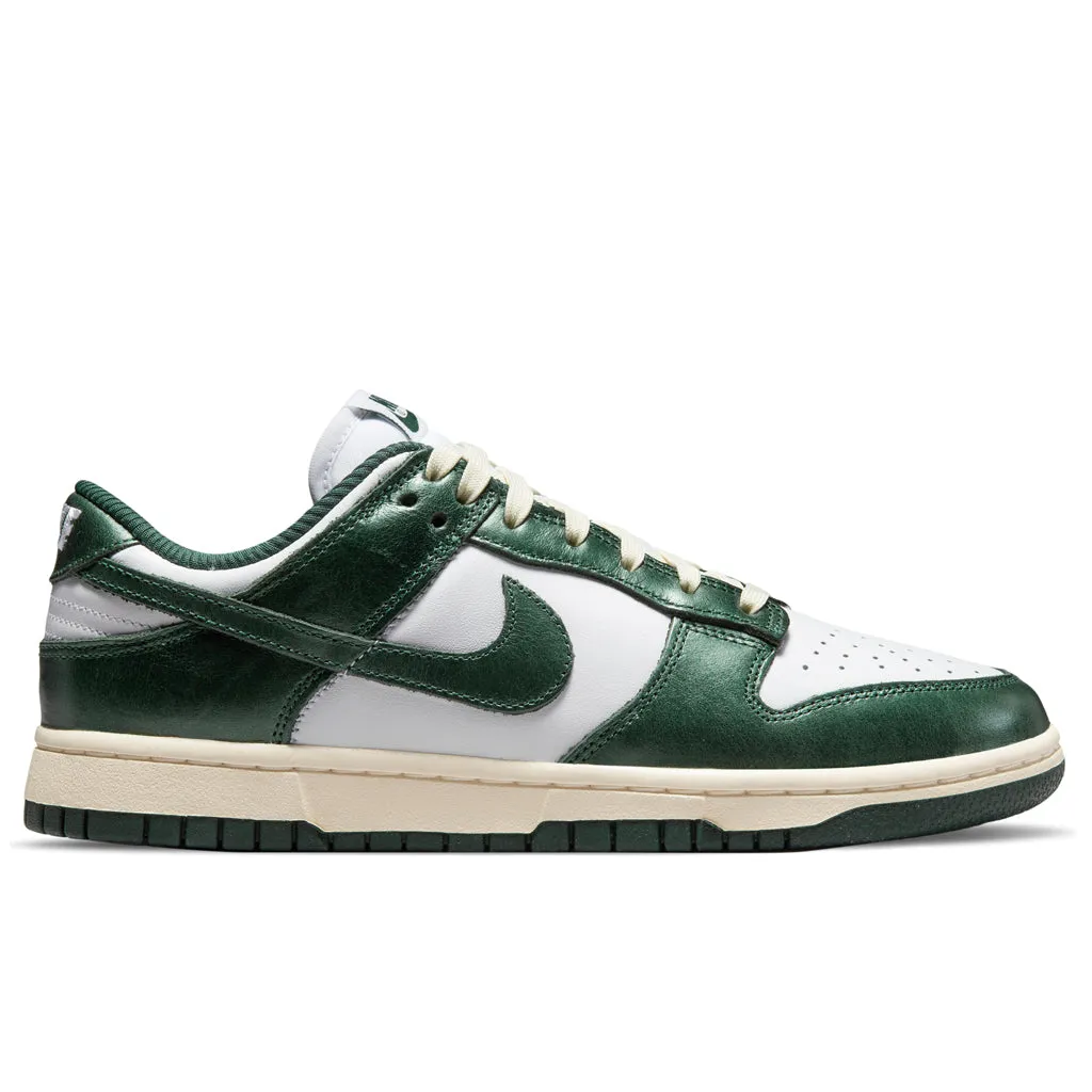 Women's Dunk Low `Vintage Green` - White/Pro Green/Coconut Milk