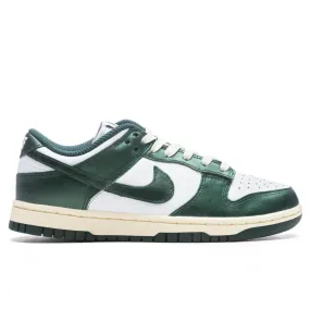 Women's Dunk Low `Vintage Green` - White/Pro Green/Coconut Milk