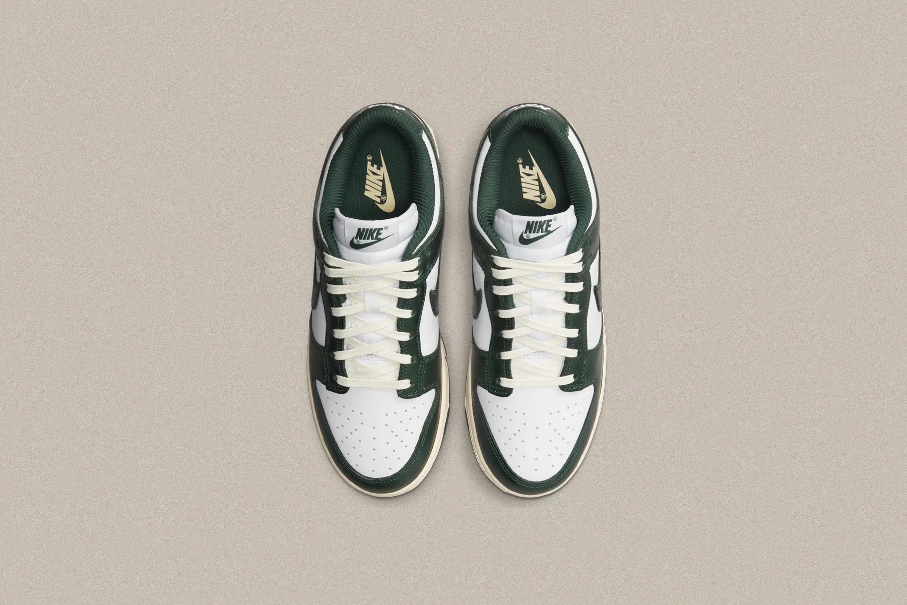 Women's Dunk Low `Vintage Green` - White/Pro Green/Coconut Milk