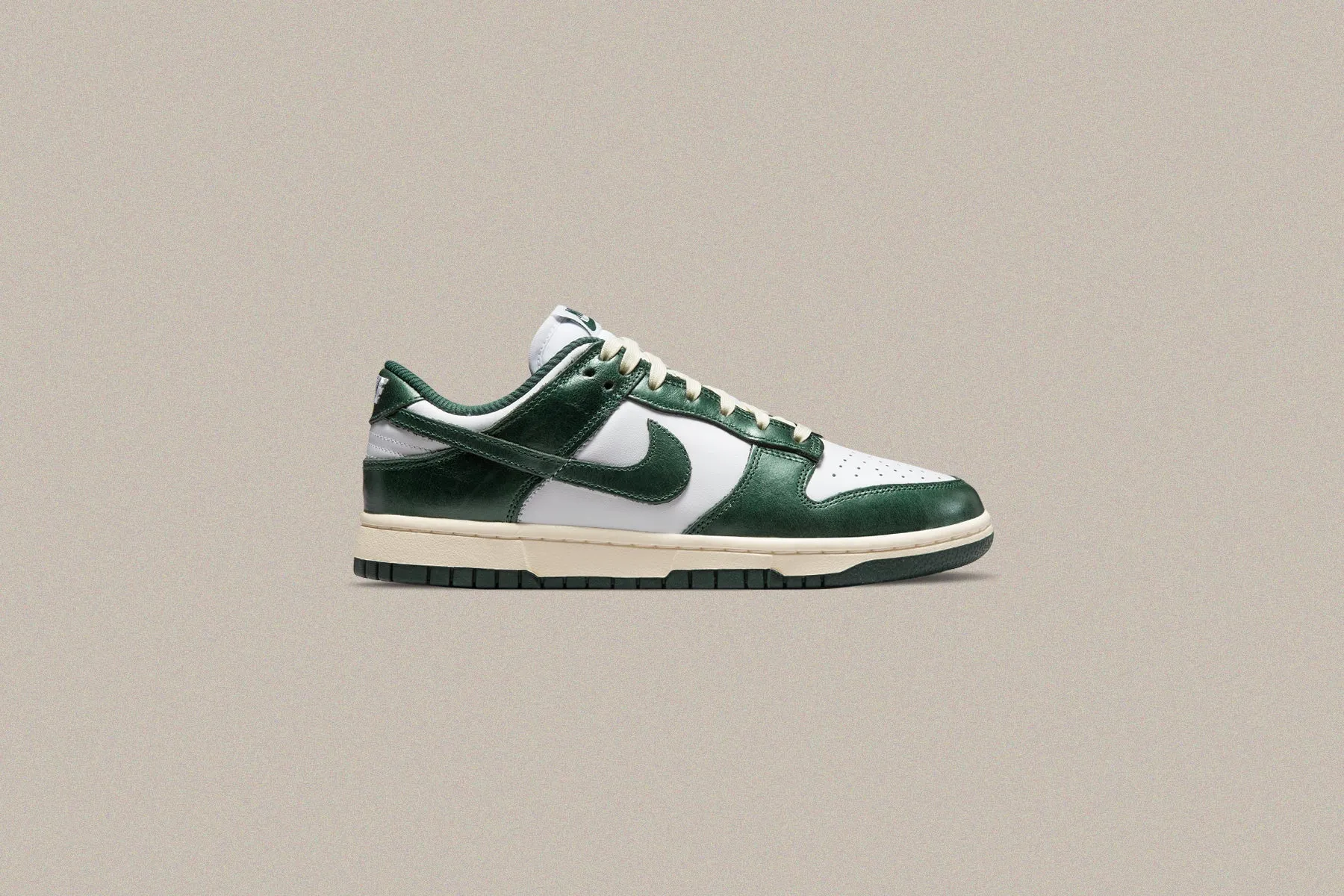 Women's Dunk Low `Vintage Green` - White/Pro Green/Coconut Milk