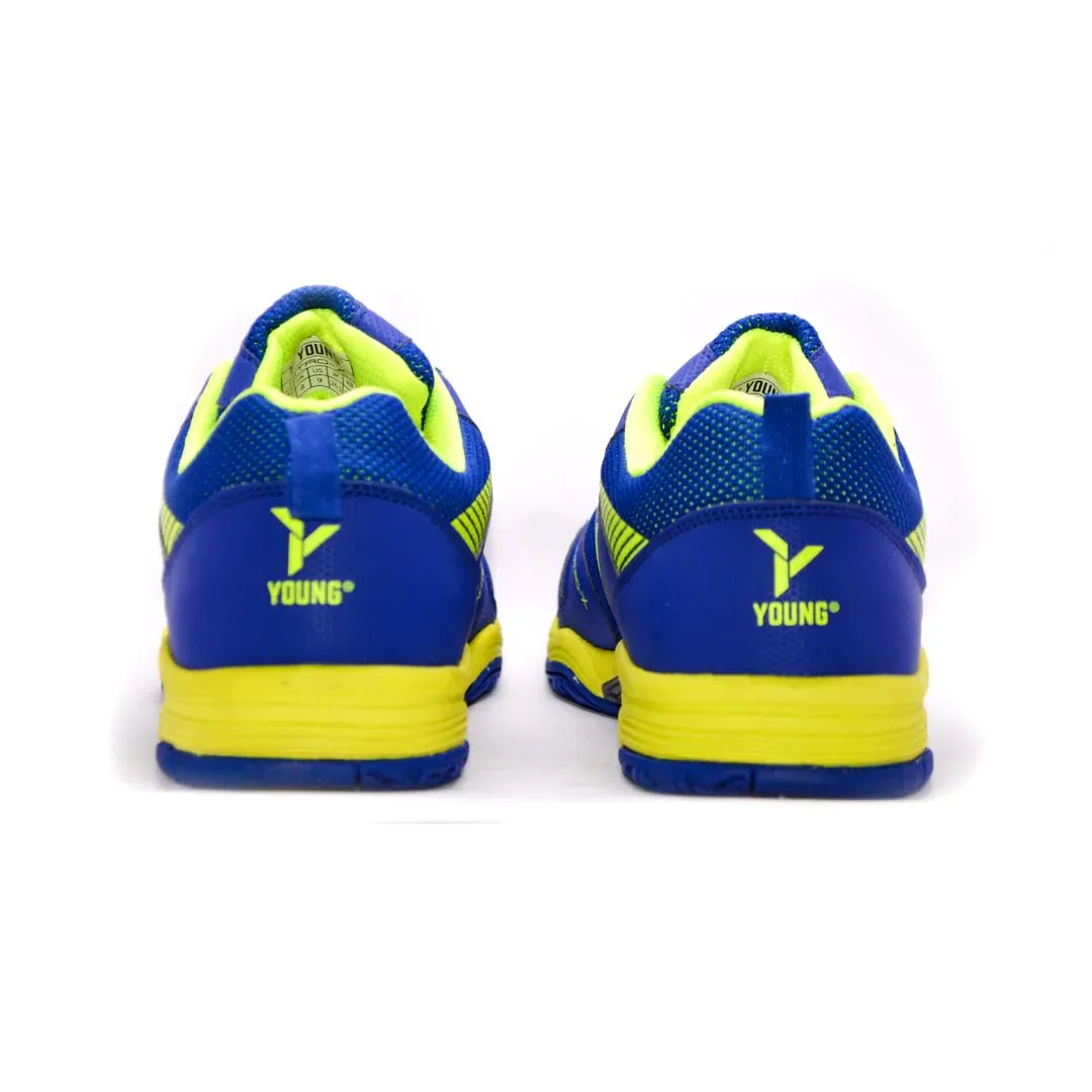 Young Nitro-X Badminton Shoe - Blue/Yellow